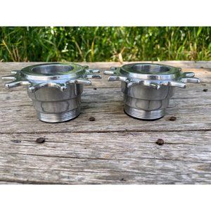 Vintage Metal Candle Votive holders Industrial Sprocket Gears